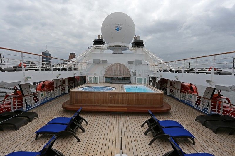 pool aboard tall-sailing ship cruise