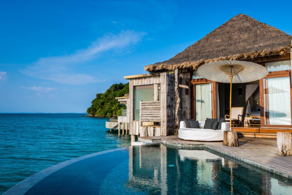 Over-water bungalow Cambodia